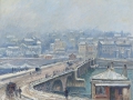 121_Жорж Манзана Писсарро. Мост в Сен Клу под снегом.